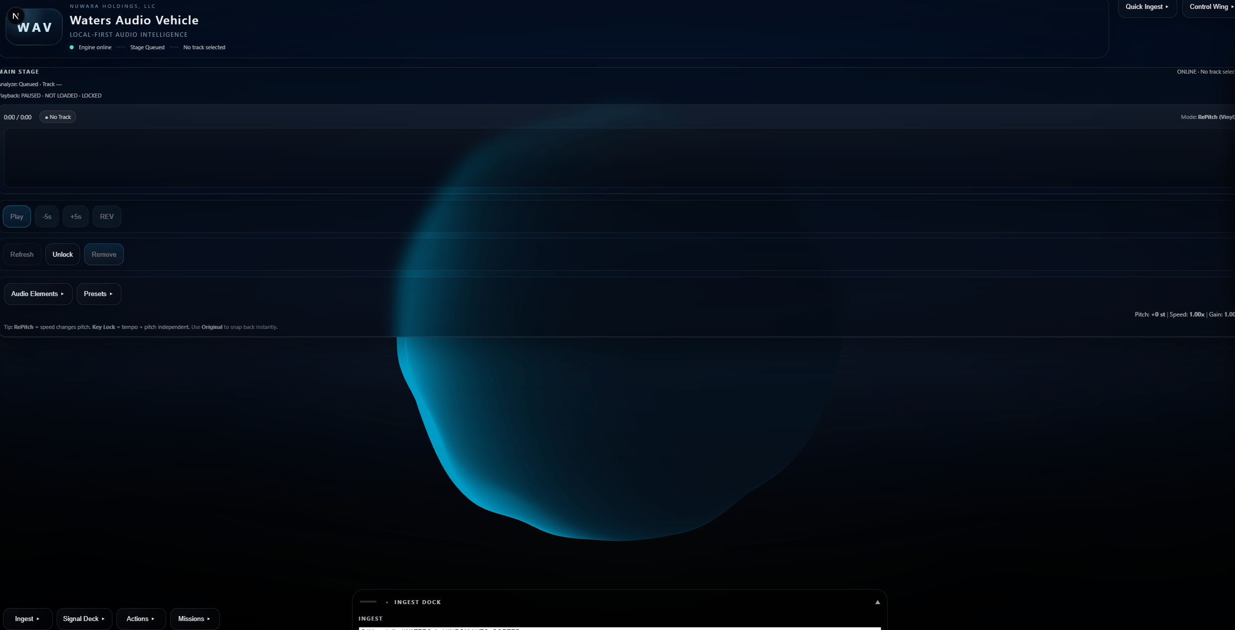 WAV product screenshot